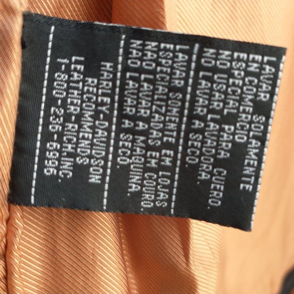 Black Harley Davidson Size XL W (Wide) Leather Jacket - Picture 15 of 16
